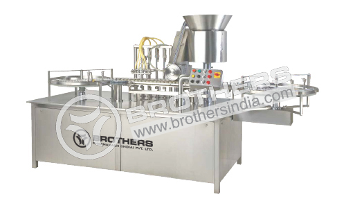 Injectable Volumetric Motion type Liquid Vial Filling & Rubber Stoppering Machine